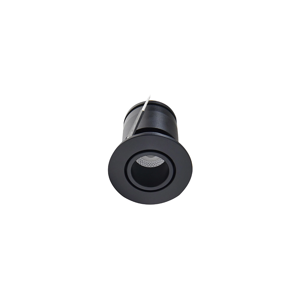 Spot De Embutir Nordecor Lun Redondo Led Alto Irc 90 3w Bivolt Preto 2700k Luz Amarela 6503
