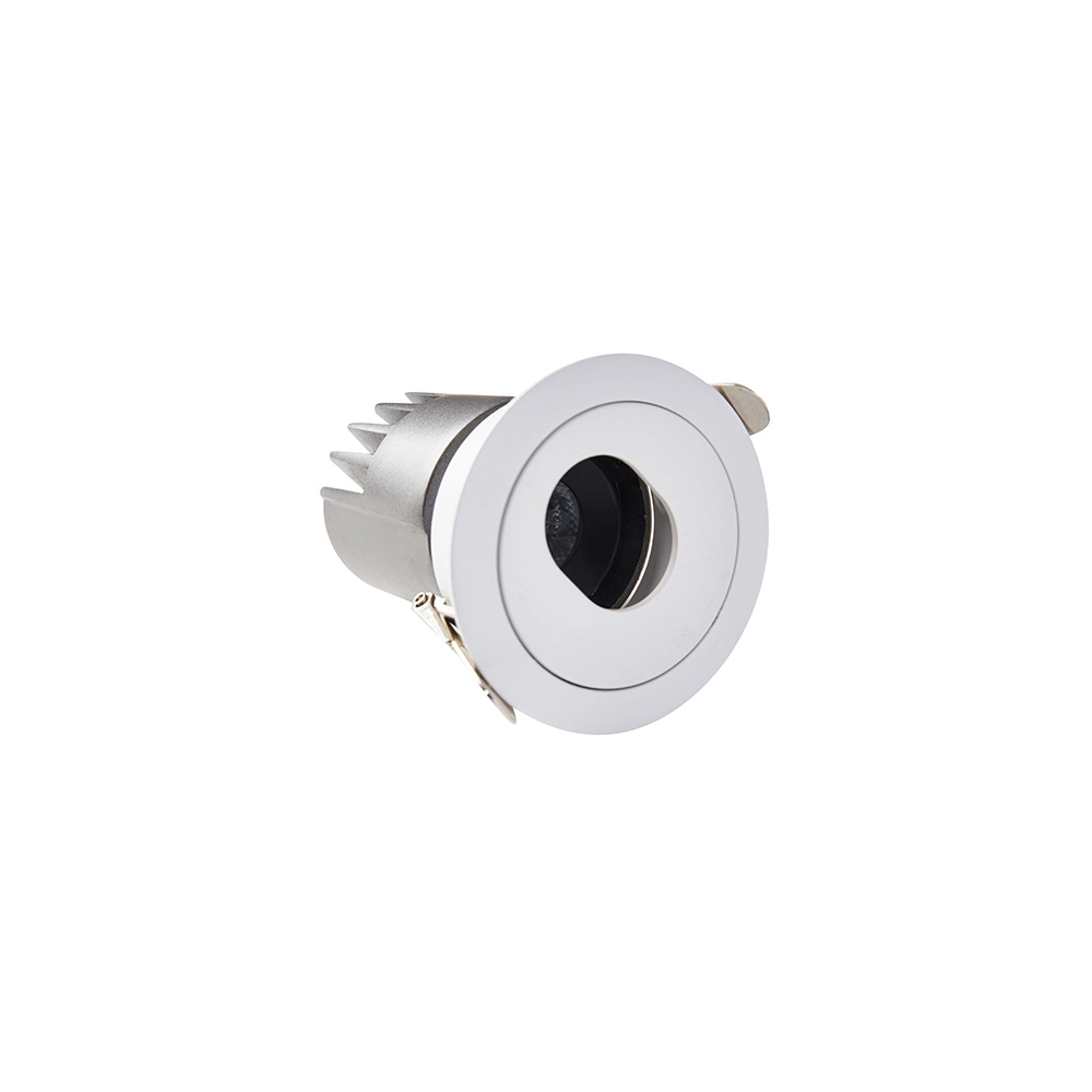 Spot De Embutir Nordecor Mayn Redondo Led Alto Irc 97 7w Bivolt Branco 2700k Luz Amarela 6508