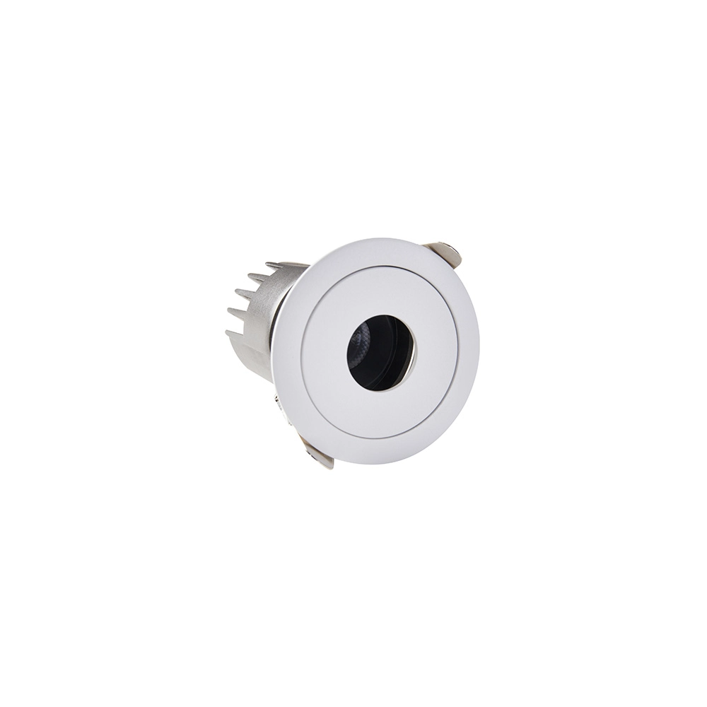 Spot De Embutir Nordecor Zaon Redondo Led Alto Irc 97 7w Bivolt Branco 2700k Luz Amarela 6512