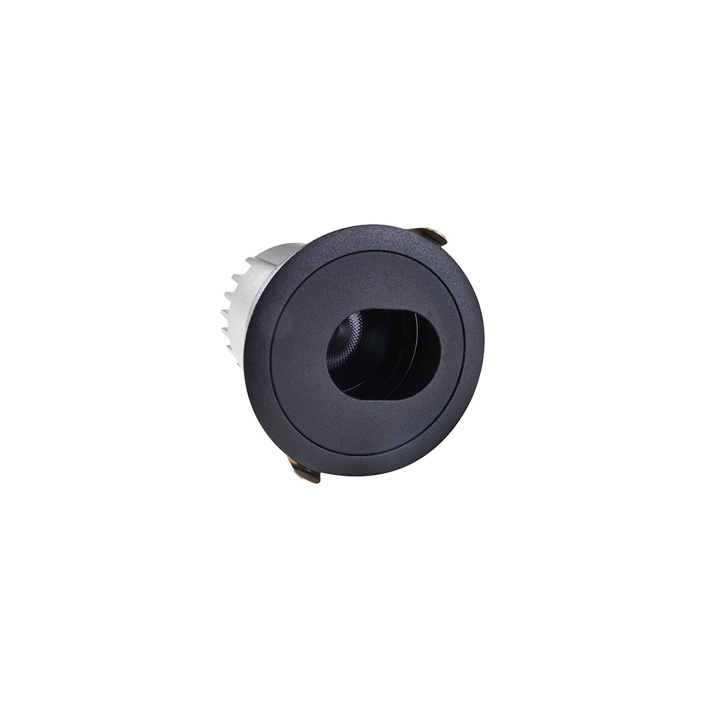 Spot De Embutir Nordecor Zaon Redondo Led Alto Irc 97 10w Bivolt Preto 2700k Luz Amarela 6515