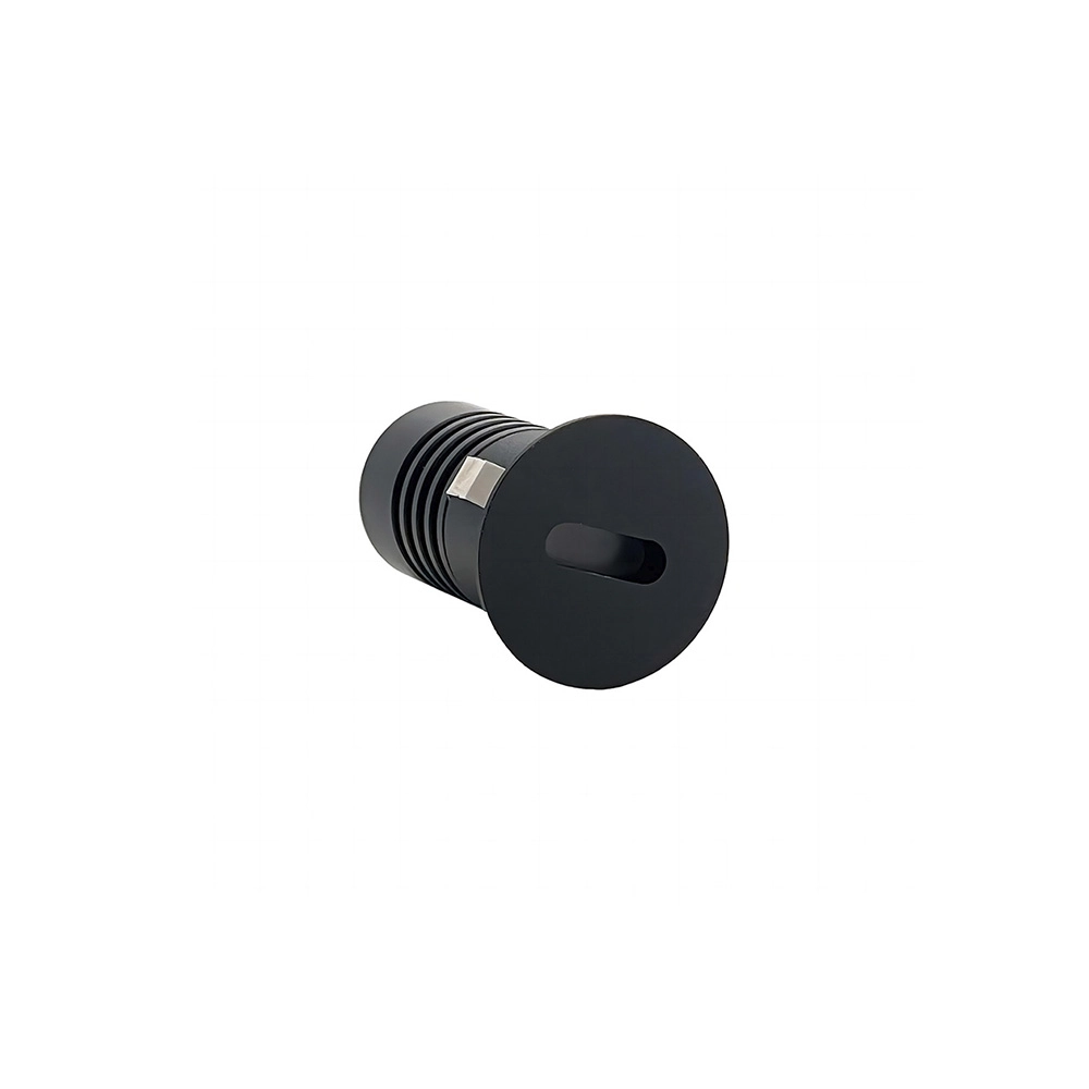 Spot De Embutir Nordecor Domy Ini Mini Redondo Led Alto Irc 90 1w Bivolt Preto 3000k Luz Amarela 6521