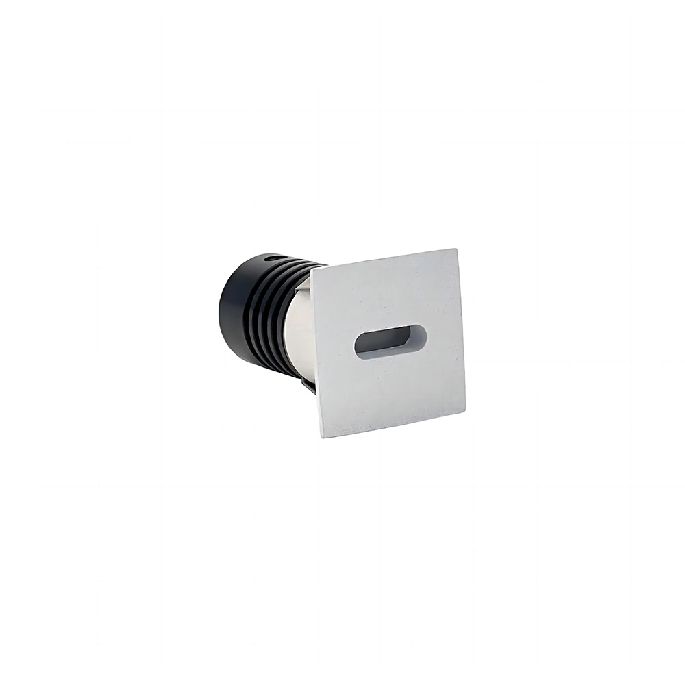 Spot De Embutir Nordecor Domy Ini Mini Quadrado Led Alto Irc 90 1w Bivolt Branco 3000k Luz Amarela 6522