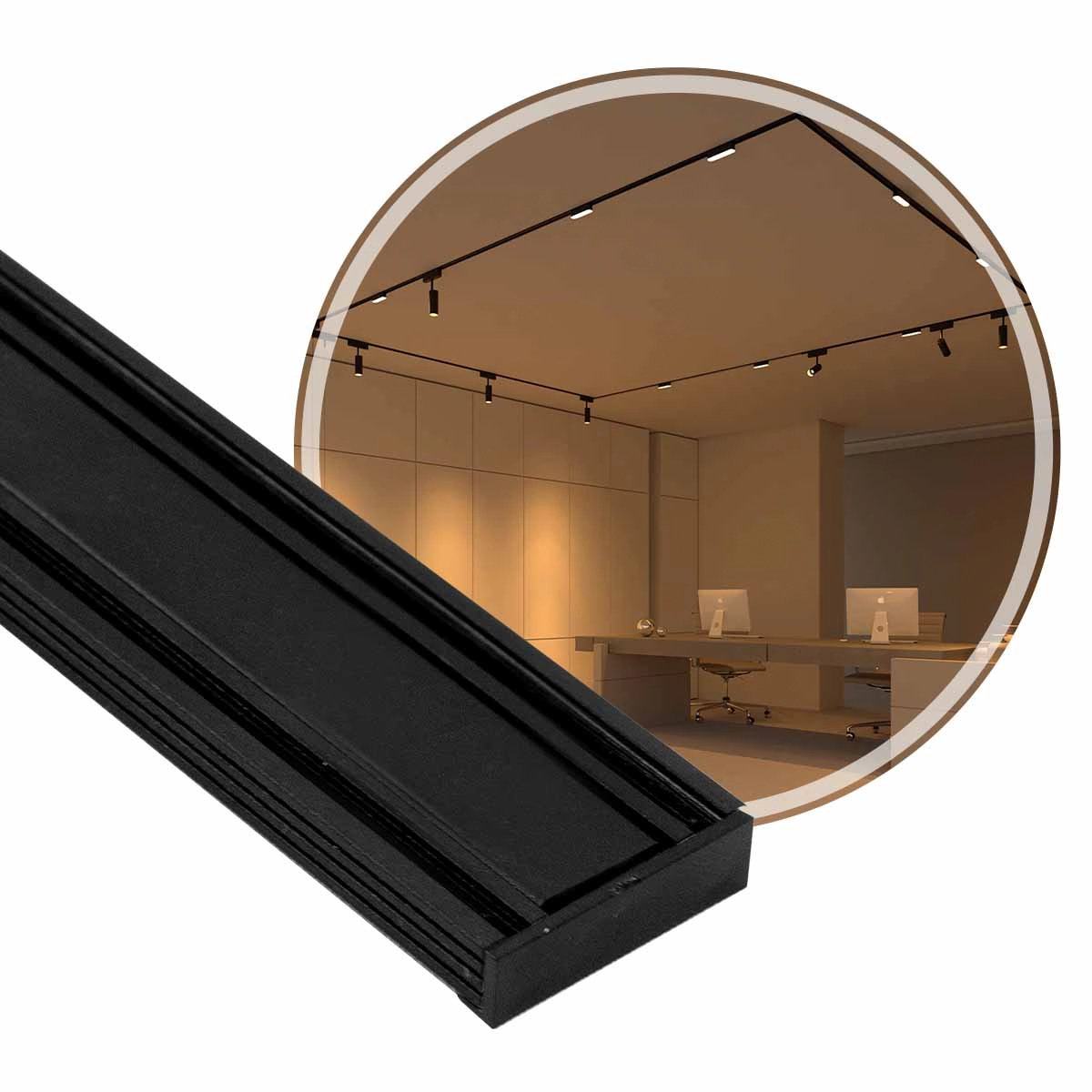 Trilho Eletrificado Magnético Kay Track 1m Nordecor 6564 St3022