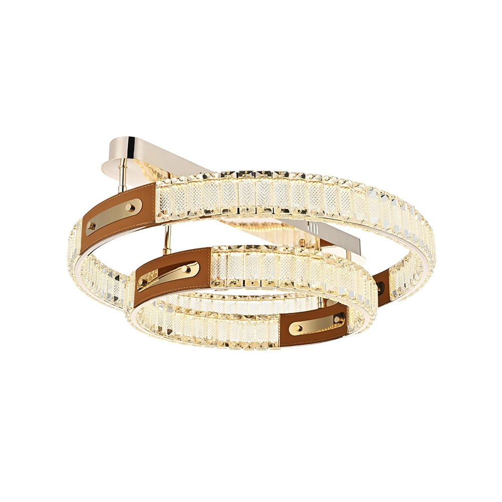 Plafon Nordecor Gulty 2902 Led Bivolt Ouro Brilho