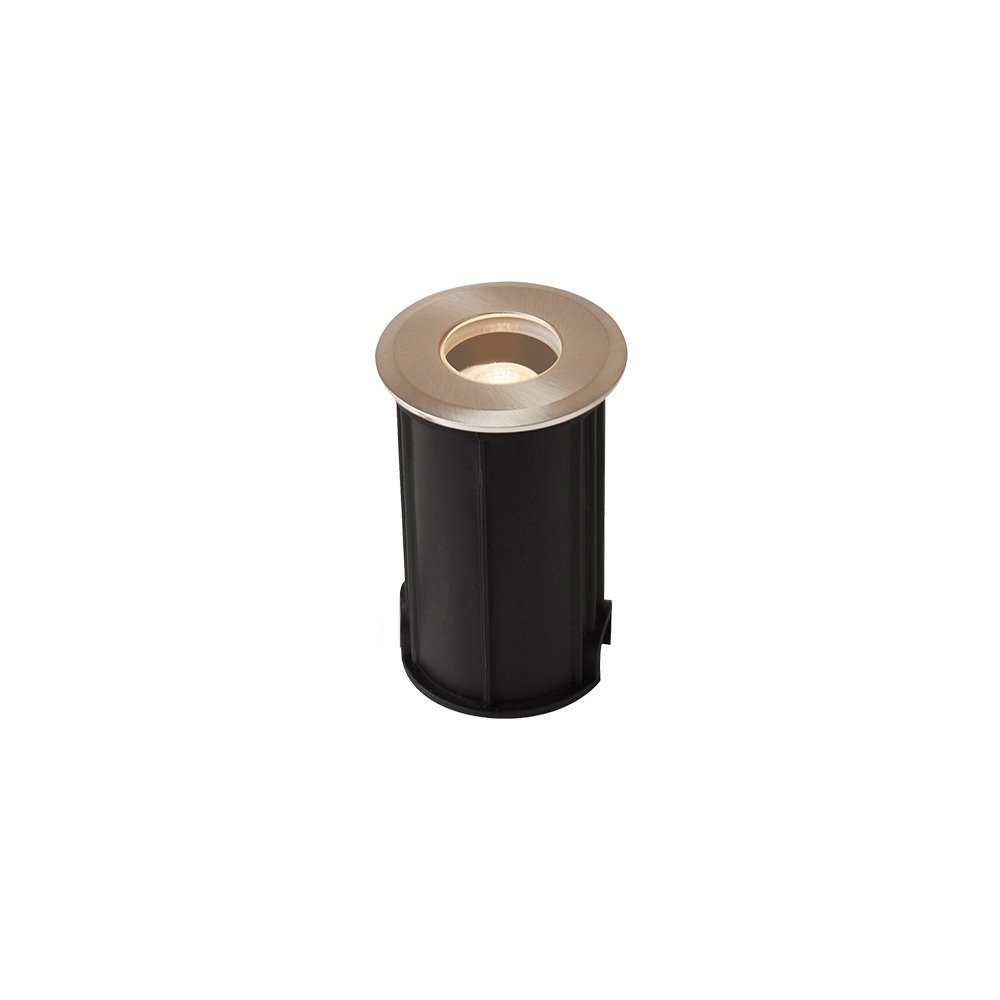 Embutido De Solo Led Nordecor Mies 6616 2w 24° Alto Irc 97 24v Inox Inox - 2700k - Luz Amarela
