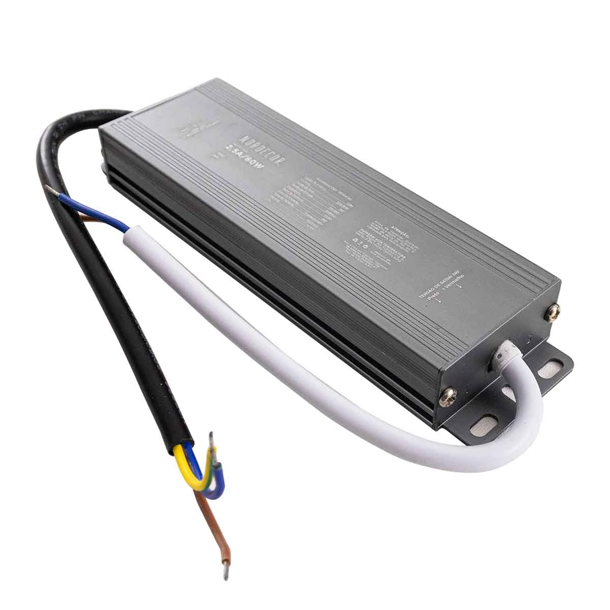 Fonte De Alimentação 24v Ip67 60w 2,5a Bivolt 7284 Nordecor St3123