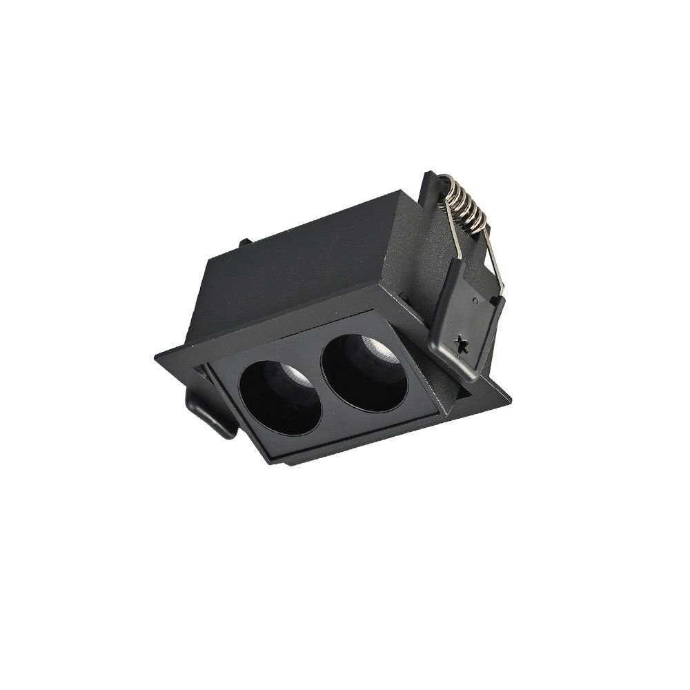 Spot De Embutir Nordecor Downlight Powerus Led Direcionável Alto Irc 90 4w Bivolt Preto 3000k