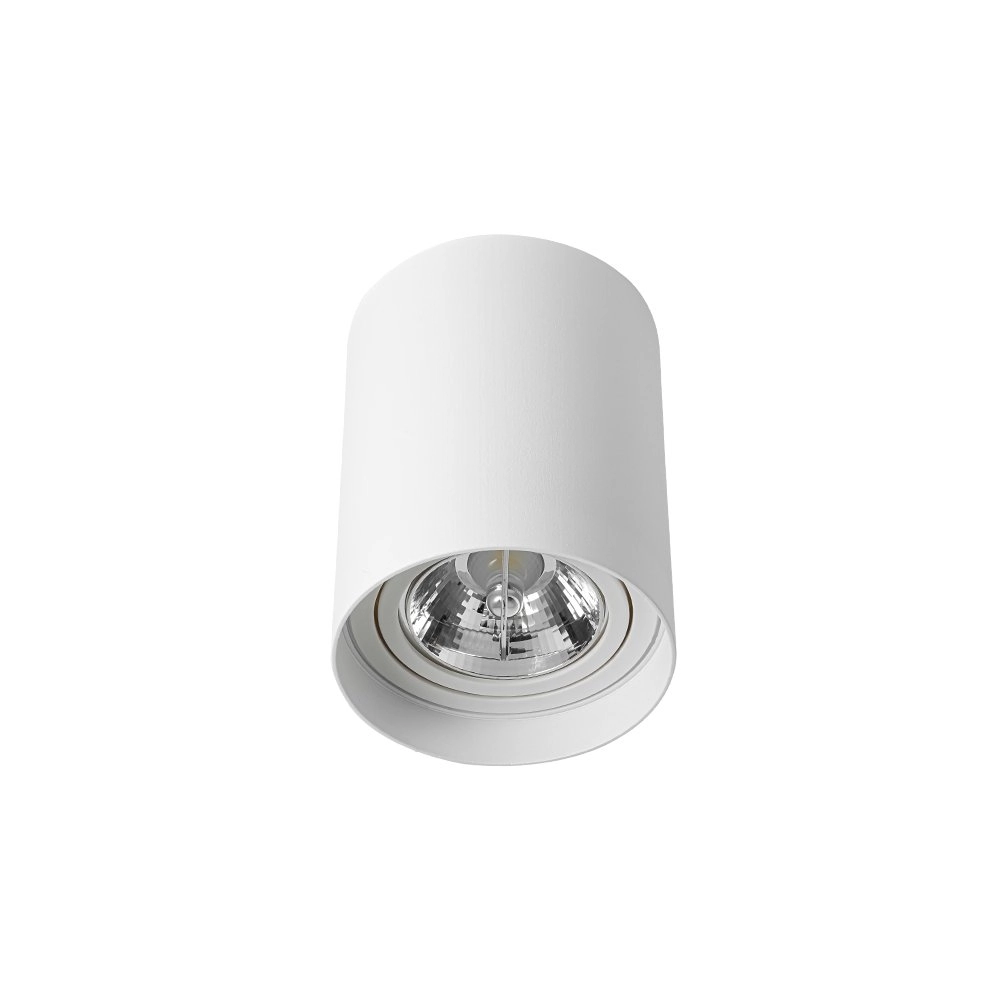 Spot De Sobrepor Recuado Nordecor Loyo Up Ar70 Gu10 Redondo Branco