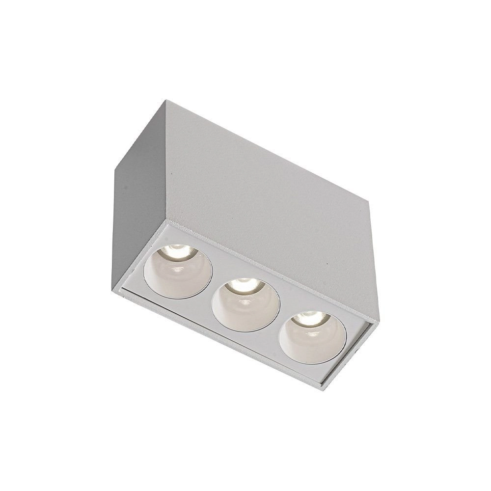 Spot De Sobrepor Nordecor Downlight Powerus Led 35° Alto Irc 90 6w Lente Branca - 3000k - Luz Amarela