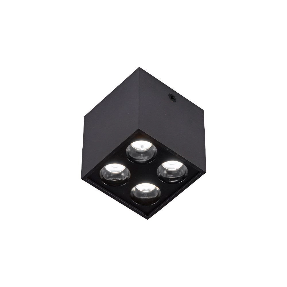 Spot De Sobrepor Nordecor Downlight Powerus Led Alto Irc 90 8w Bivolt Preto 4000k