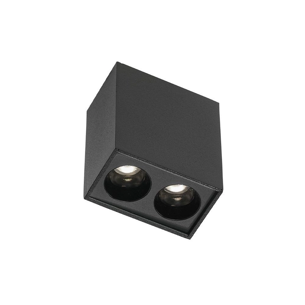 Spot De Sobrepor Nordecor Downlight Powerus Led Alto Irc 90 4w Bivolt Preto 4000k
