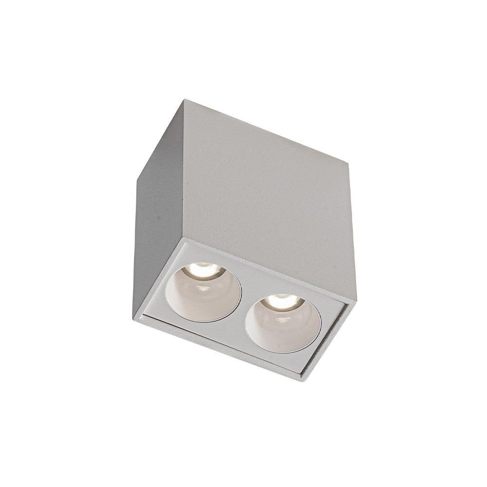 Spot De Sobrepor Nordecor Downlight Powerus Led Alto Irc 90 4w Bivolt Lente Branca 4000k