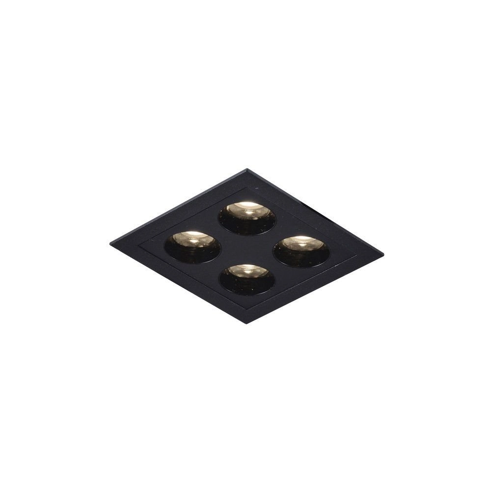 Spot De Embutir Nordecor Downlight Powerus Led Alto Irc 90 8w Bivolt Preto 4000k