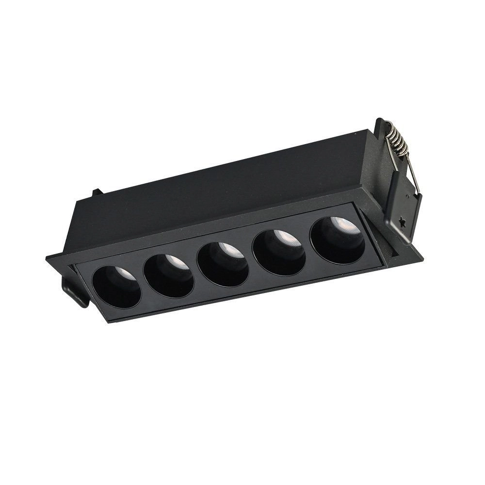 Spot De Embutir Nordecor Downlight Powerus Led Direcionável Alto Irc 90 10w Bivolt Preto 4000k