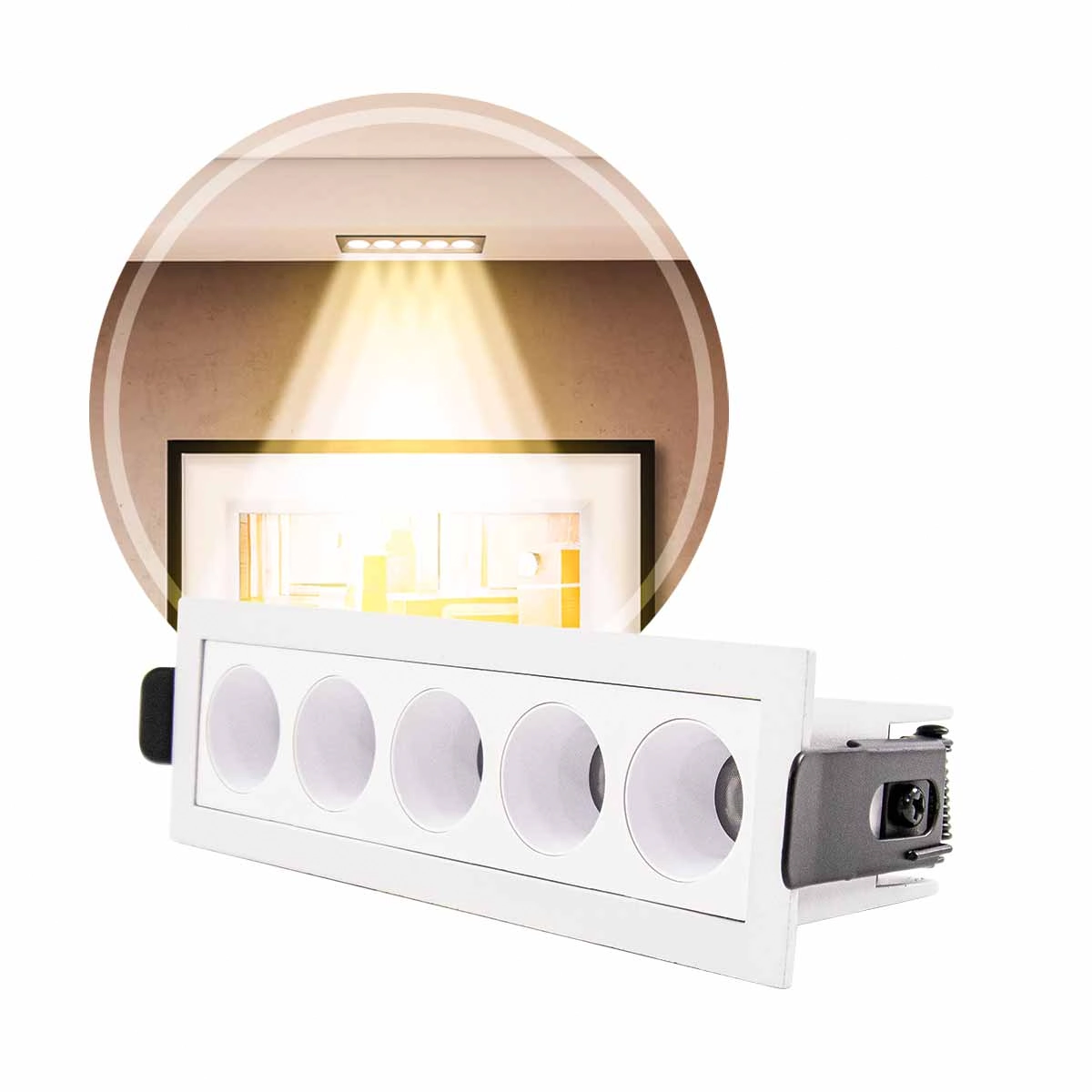 Spot Led Downlight Powerus Embutir 10w 4000k 35° Irc90 6792 Nordecor St3224