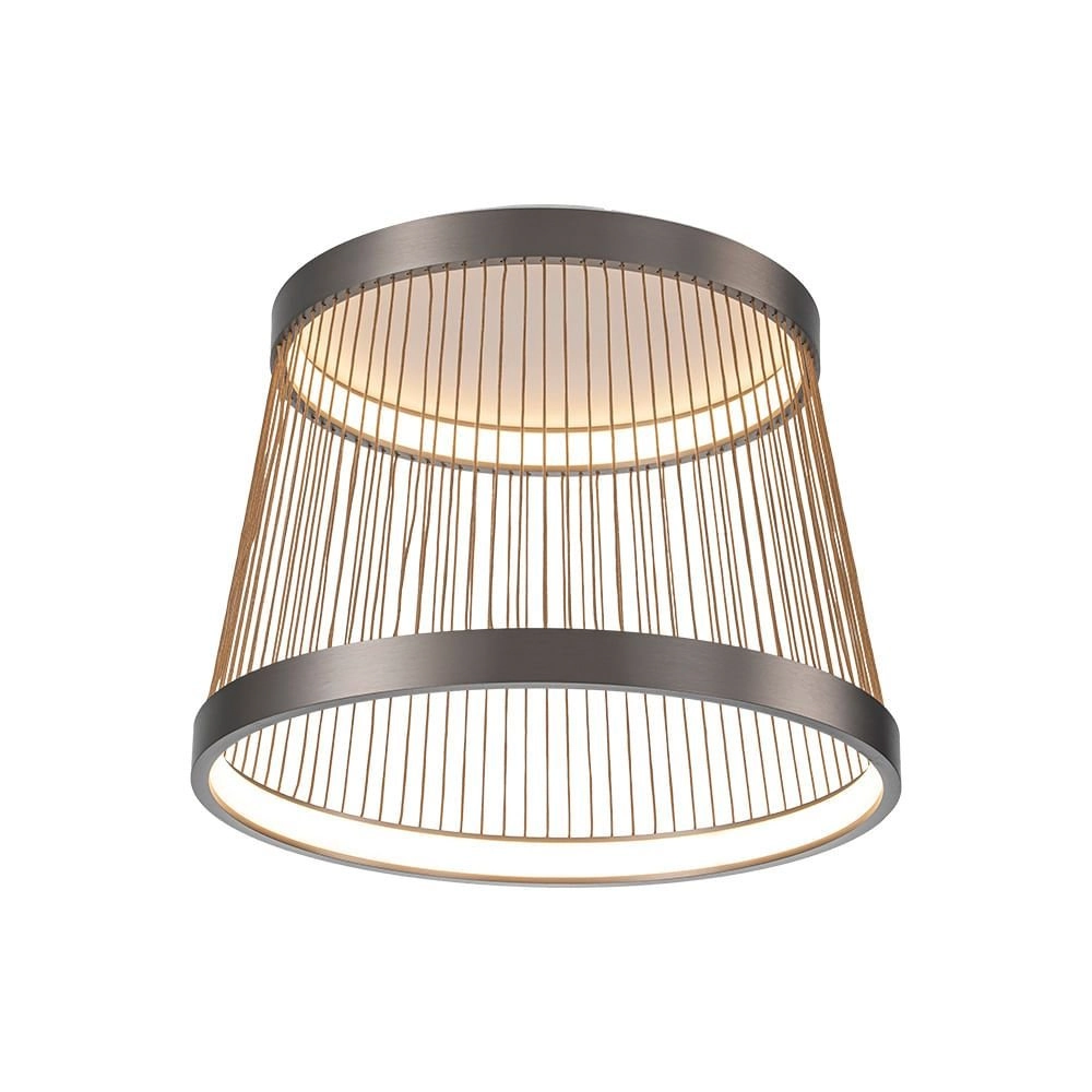 Plafon Nordecor Beys 2939 Led Bivolt Cinza/dourado 3000k