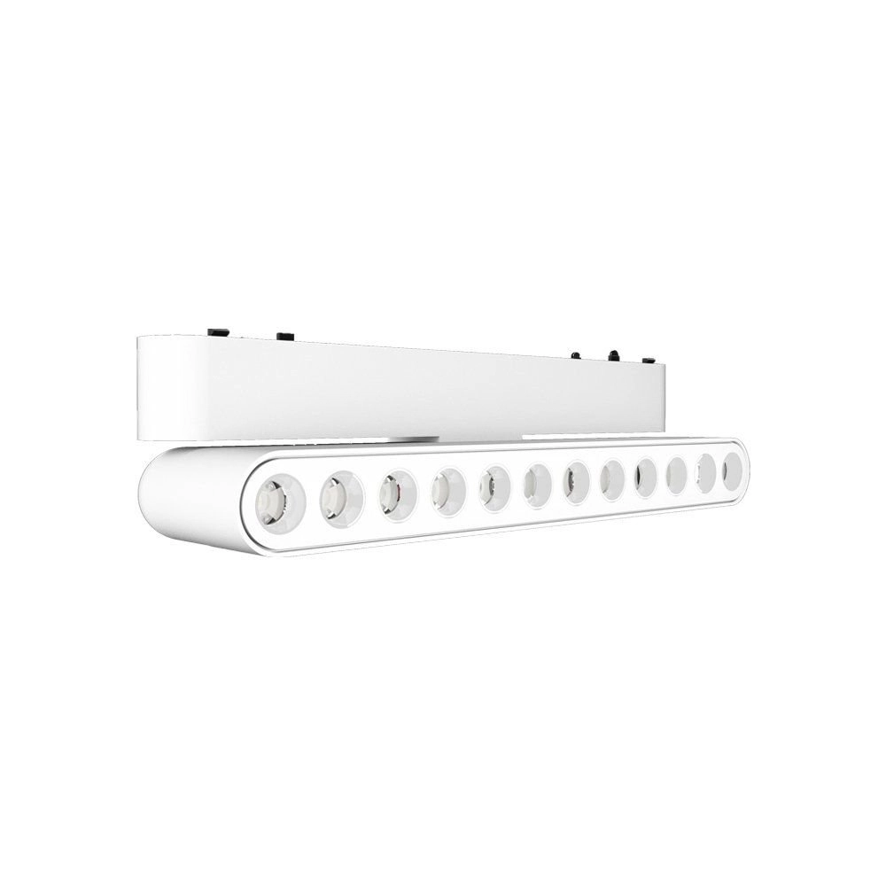 Módulo Led Projetor Para Trilho Magnético Nordecor Magnetic Track Kay 6704 12w Irc 90 48v 3000k Luz Amarela