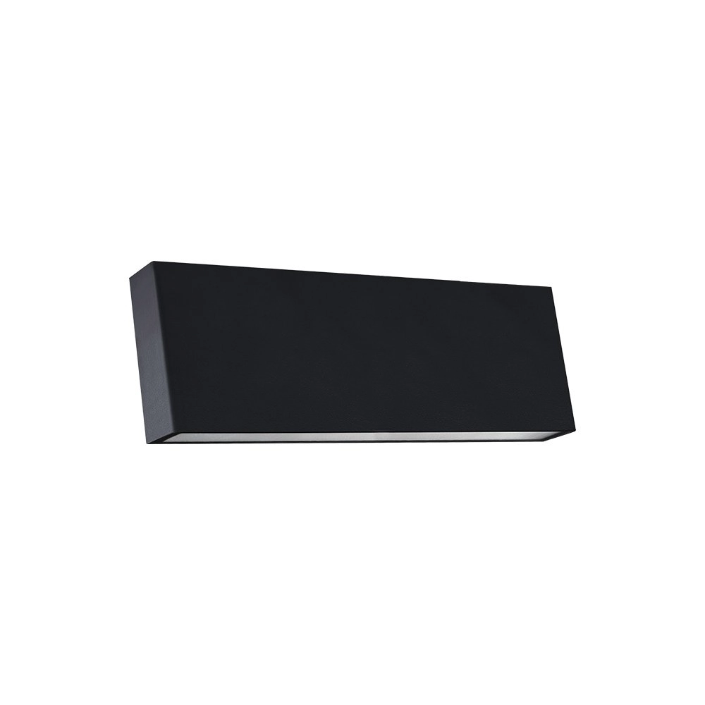 Arandela Nordecor Voky 12w Led Ip65 Bivolt Preto - 3000k - Luz Amarela
