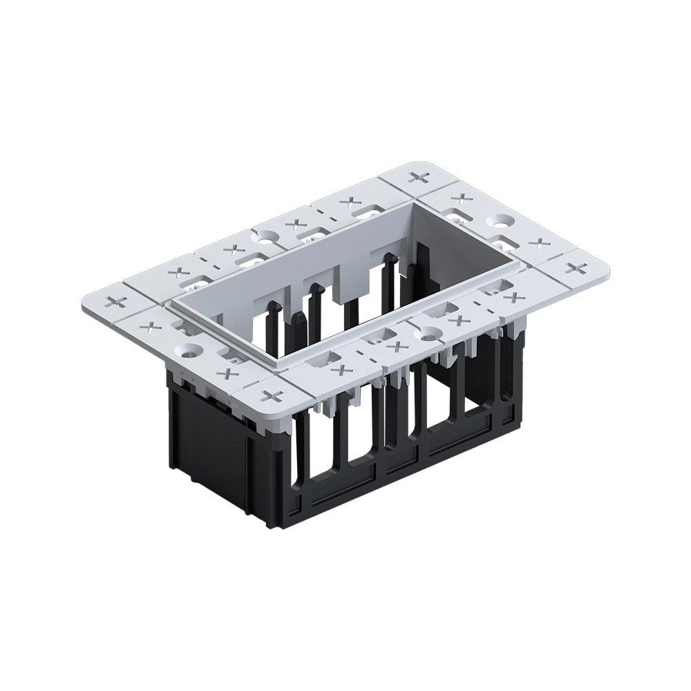Moldura No-frame Nordecor 6681 Para 2 Módulos Tap Branco