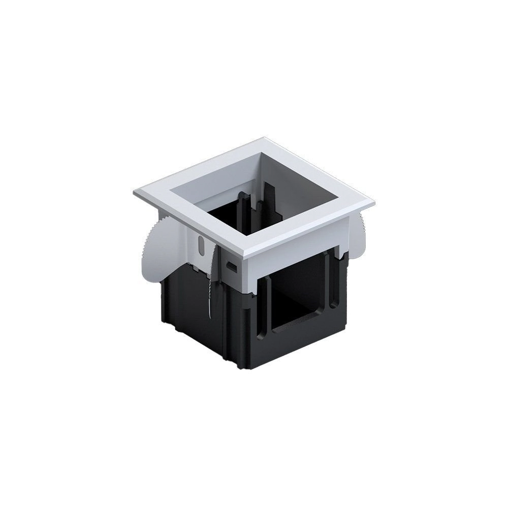 Moldura De Embutir Nordecor 6672 Para 1 Módulo Tap Branco