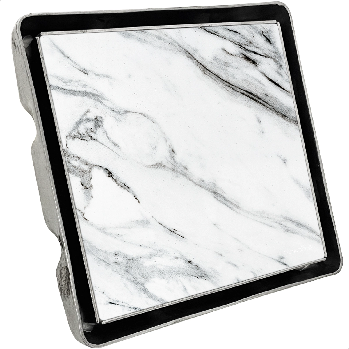 Ralo Oculto Inox 10x10 Tampa Invisivel Quadrado 10cm Aço Inox 304 Antiodor Tampa Oculta Square