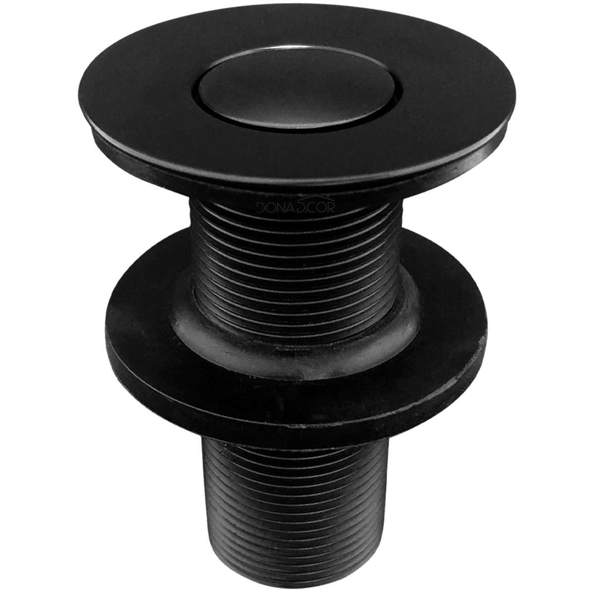 Valvula Click Preta Fosca 7/8 Aço Inox Banheiro Ralo Pia Black Ralo Click para Cuba Lavabo Lavatorio Tampa Pequena 30mm