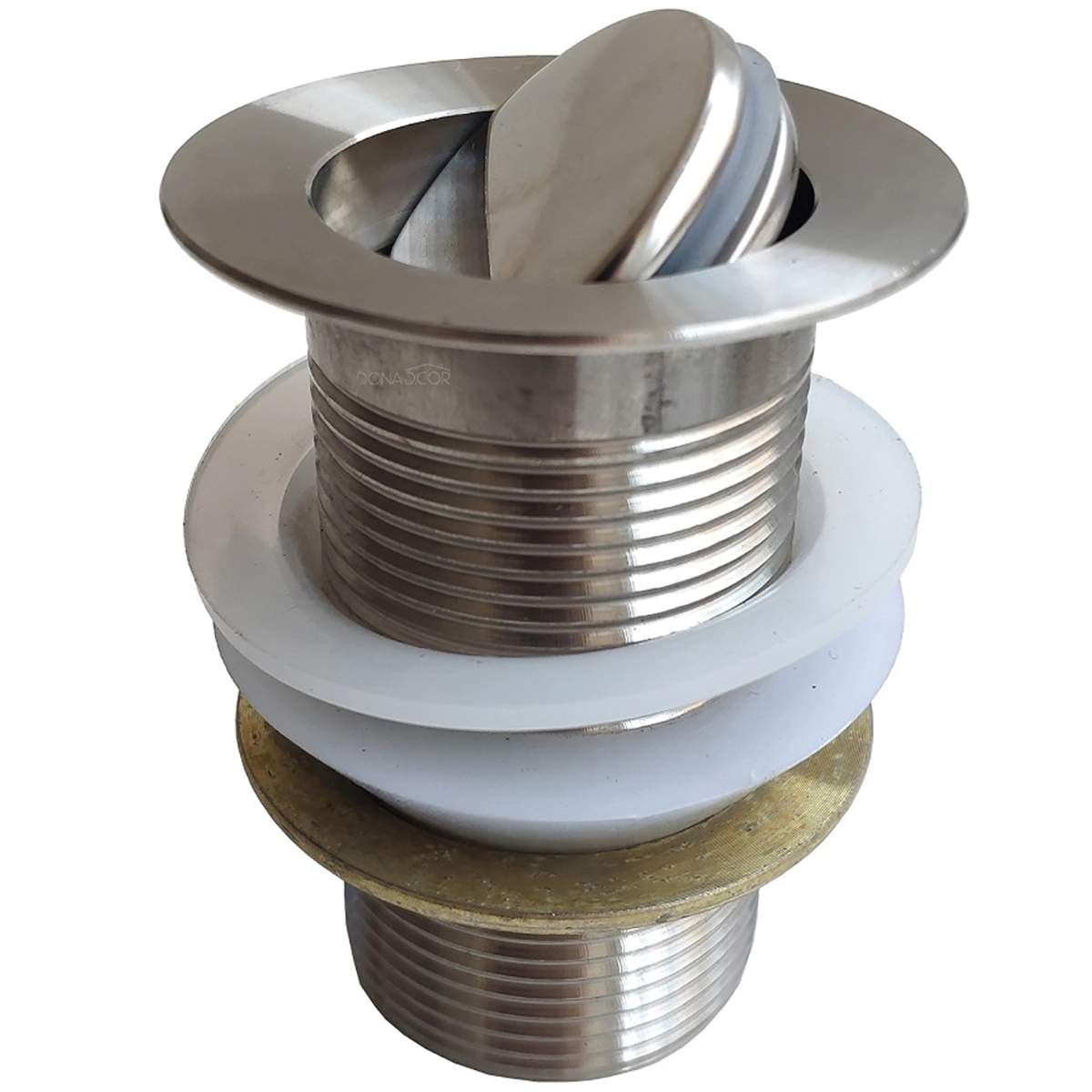 Valvula Inox 1 1/4 Ralo Pia Banheiro Tanque Lavatório Tampa Giratoria Escoamento Cuba 40mm