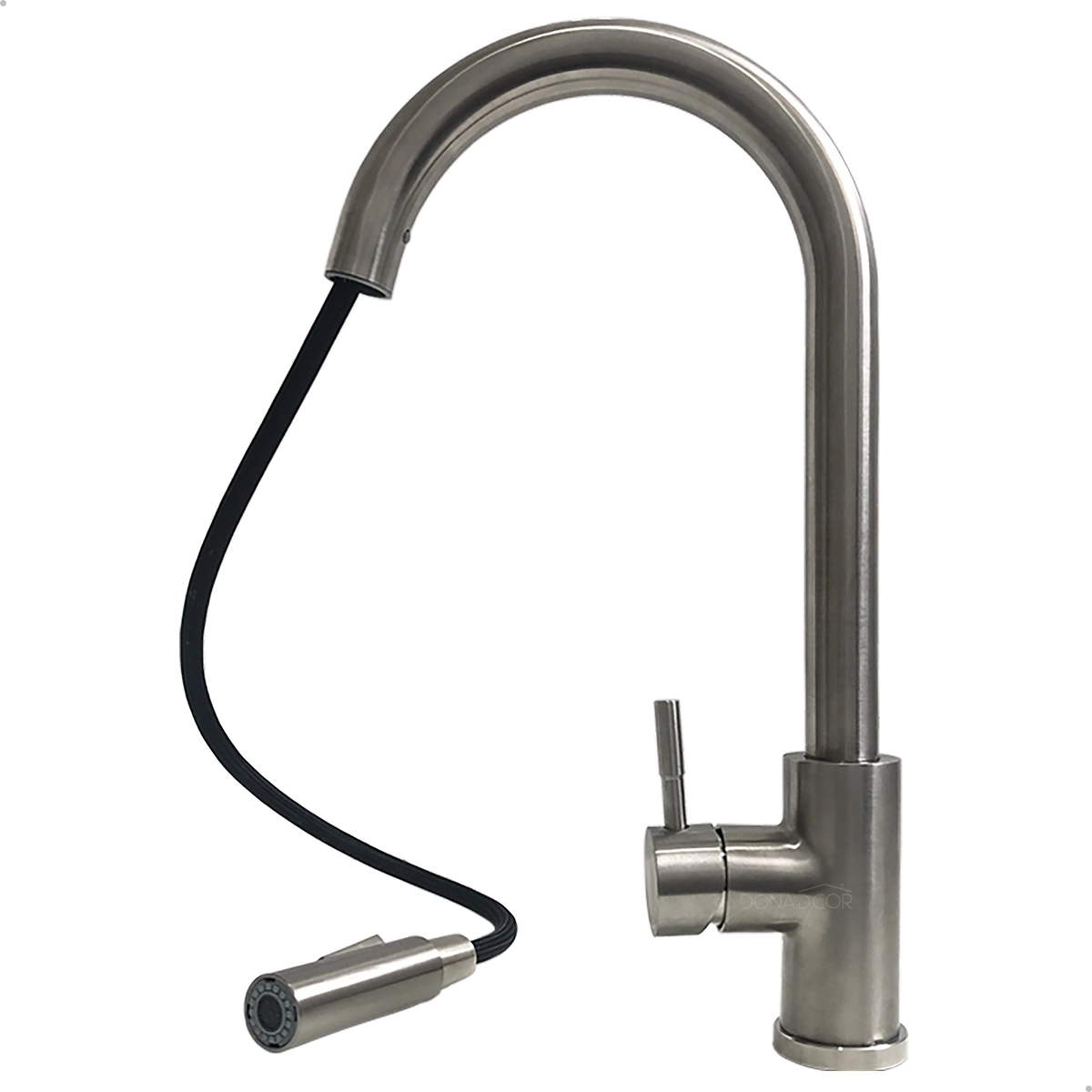 Torneira De Cozinha Inox Escovado Bico Extensivel Bancada Ilha Aço Inox 304 Monocomando Misturador