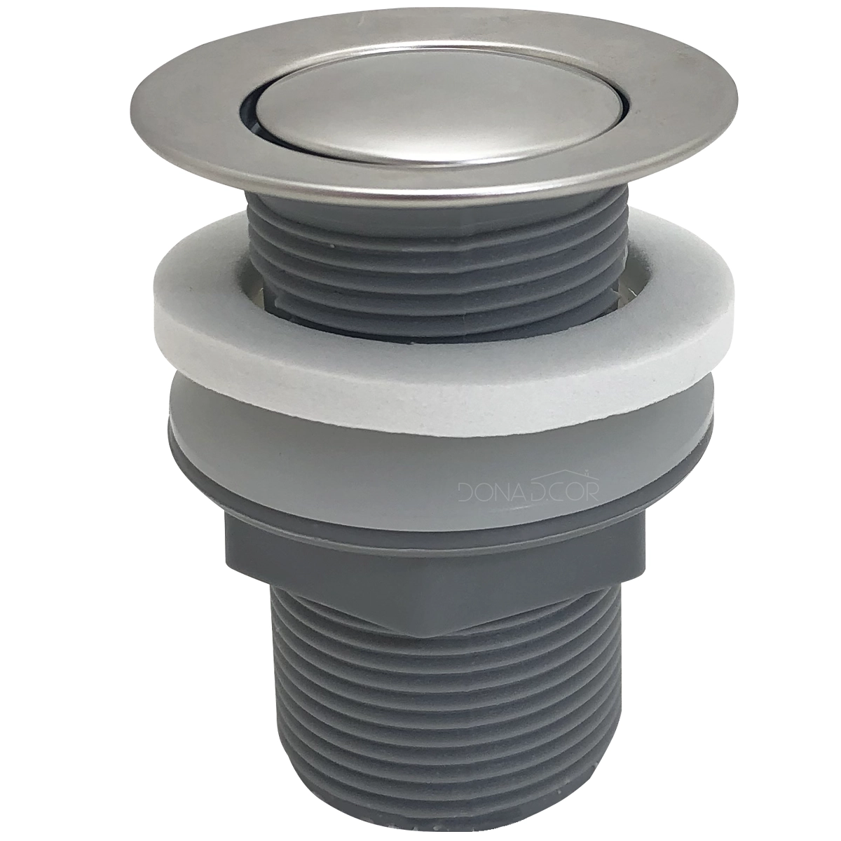 Ralo Pia Banheiro 1 1/4 Tampa Click Aço Inox Pia Lavabo 40mm Valvula Click Abs Para Cuba Lavatorio