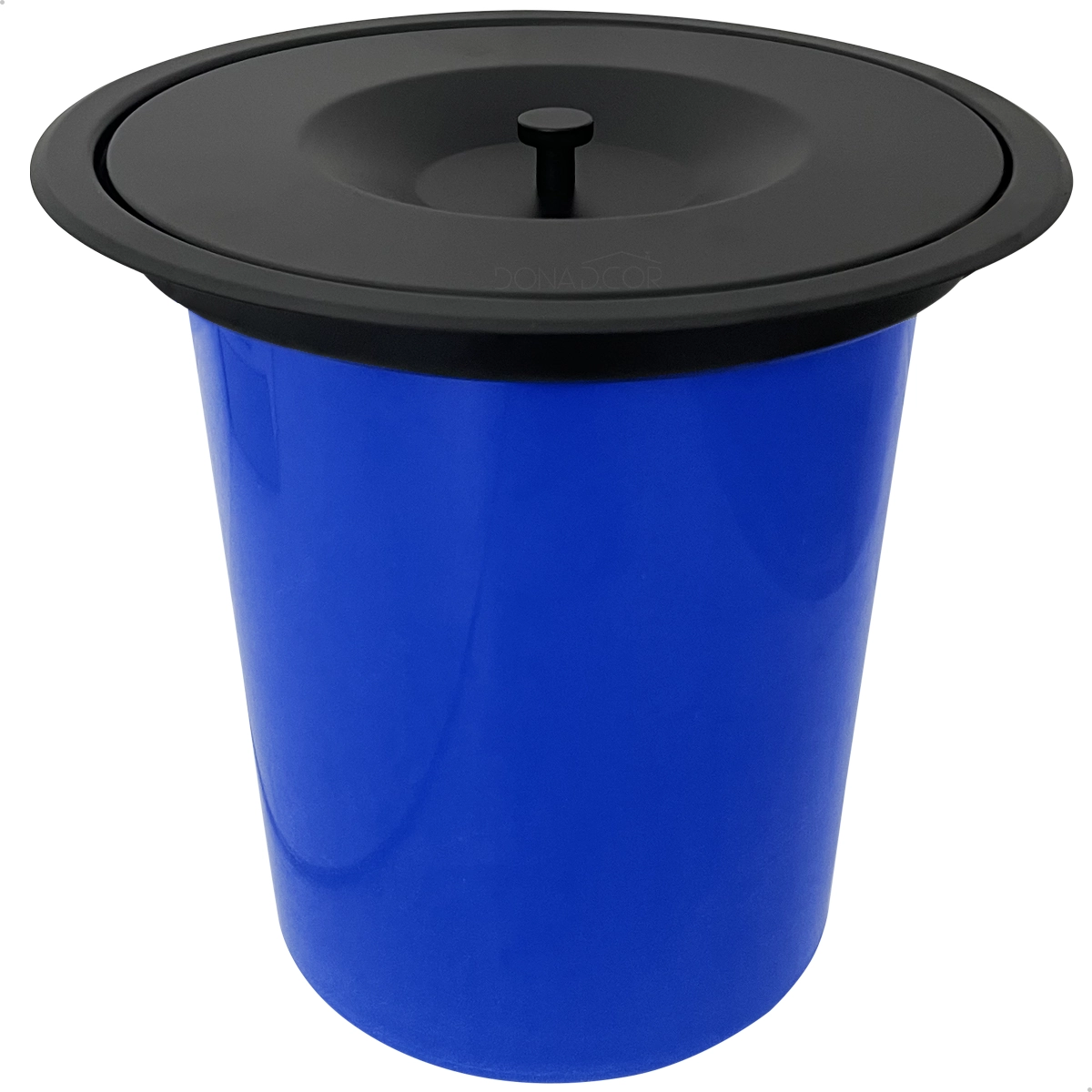 Lixeira De Embutir Inox Preto Fosco Cesto 5 Litros Pia Cozinha Bancada Granito Mármore Tampa Oculta