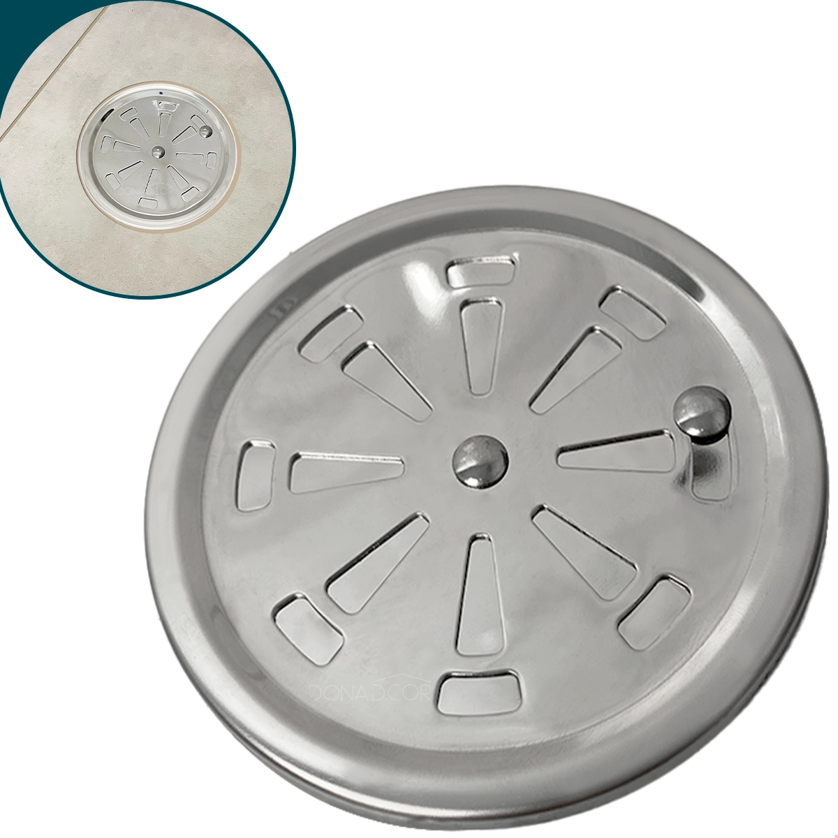 Ralo Grelha 10cm Redondo Tampa Abre Fecha Aço Inox 201 Ralo Para Banheiro Veda Cheiro Antiodor Luxo