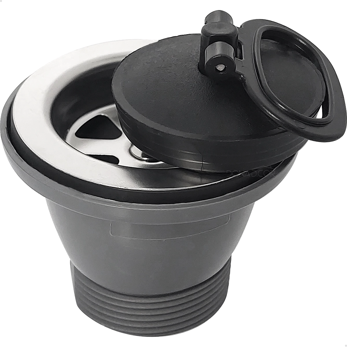 Valvula Para Tanque Cuba De Inox 3 Polegadas Com Tampa Ralo Escoamento 70mm Lavatório 3”