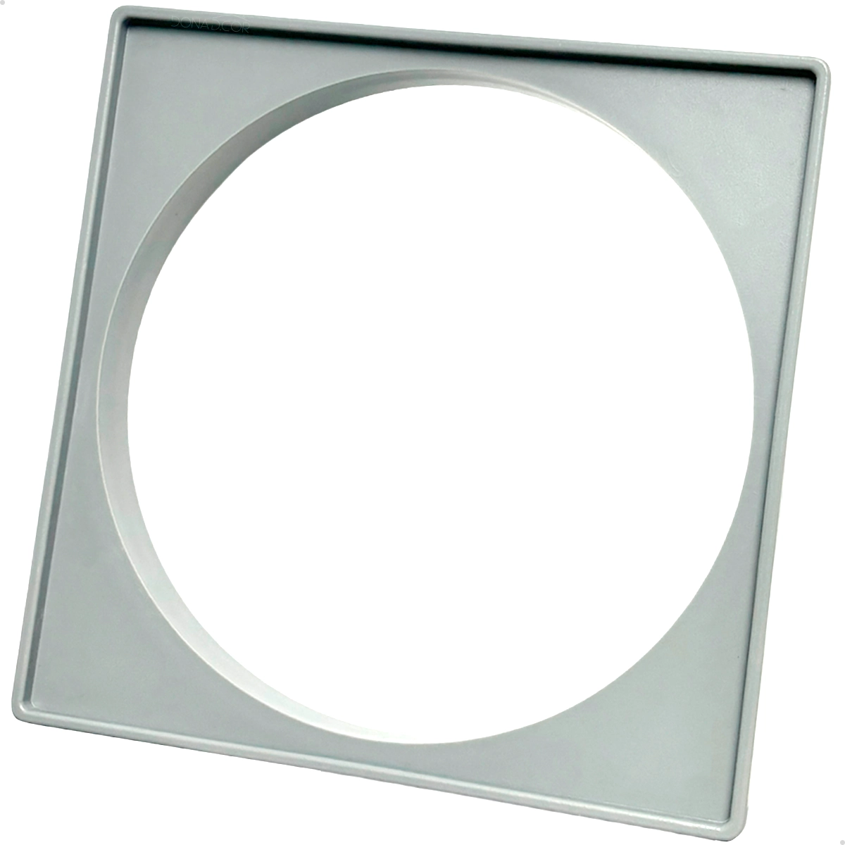 Porta Grelha Abs 15x15 Suporte Para Ralo Quadrado Porta Ralo De Plástico Abs Caixilho Cinza 15cm