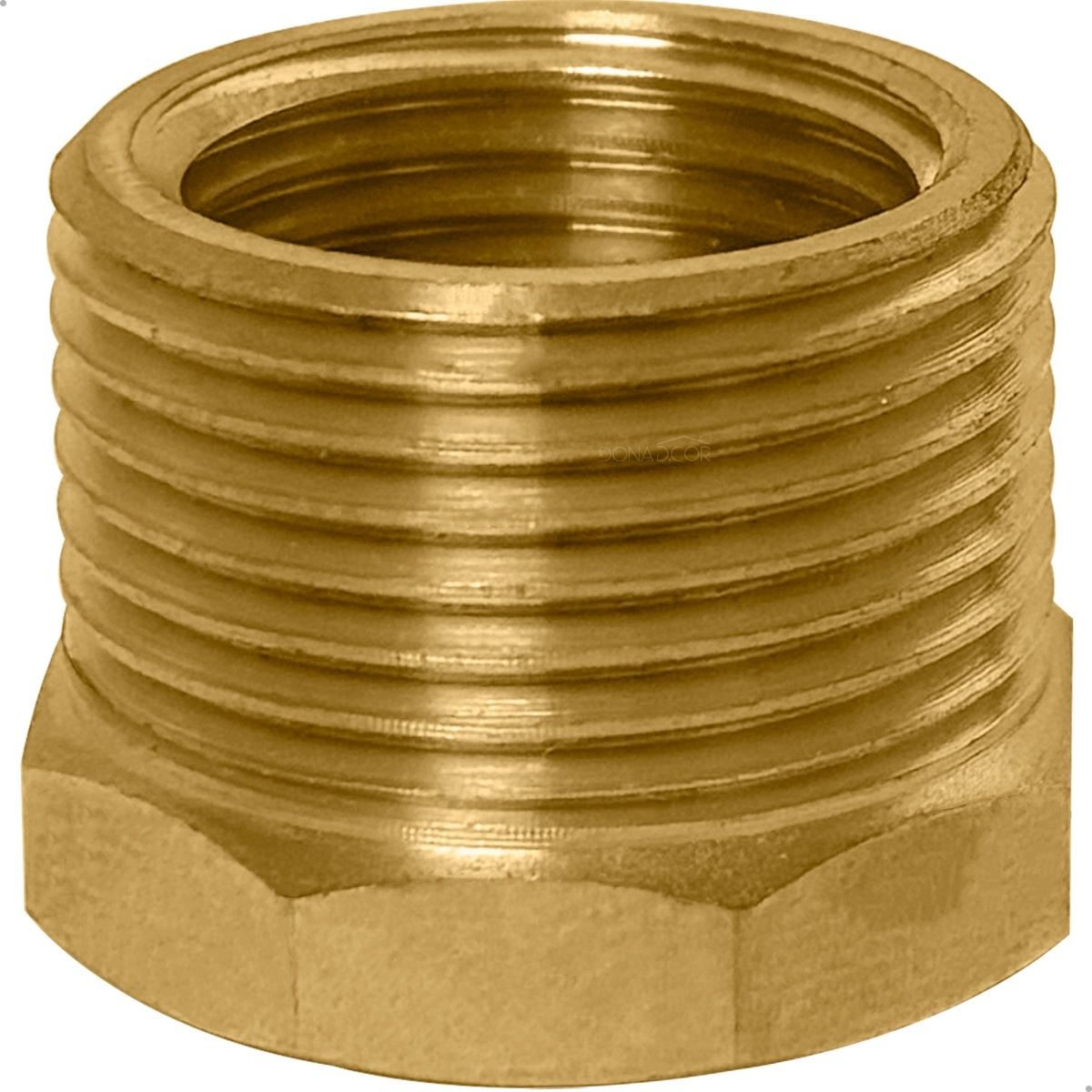 Bucha De Redução 3/4 x 1/2 Latão Rosca Macho x Femea Conector Hidraulico BSP Redutor