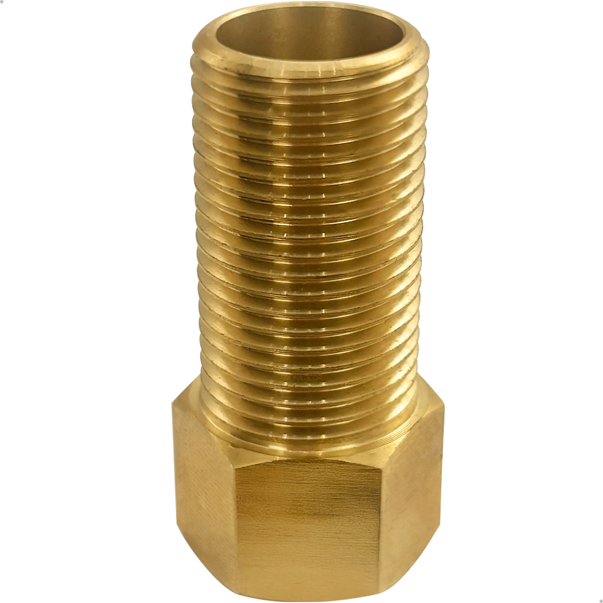 Prolongador Longo 36mm Rosca 1/2 Pol Latão Extensor Conexão Torneira Sextavado Externo Bsp