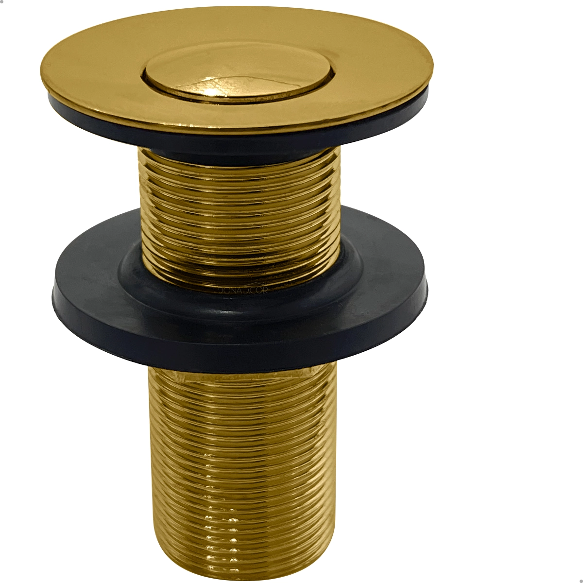 Válvula Click Dourada 7/8 Inox Banheiro Ralo De Pia Escoamento 30mm Gold Ouro Cuba Lavabo Lavatório