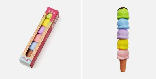 Caneta Marca Texto Sorvete 5 Cores 30038 Un