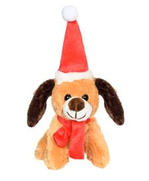 Cachorro Pelucia Peq C/gorro Ref.ntd13787