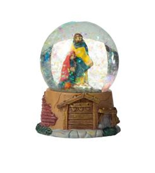 Globo Bola Cristal De Neve Sagrada Familia 5cm Ref.ntd25031