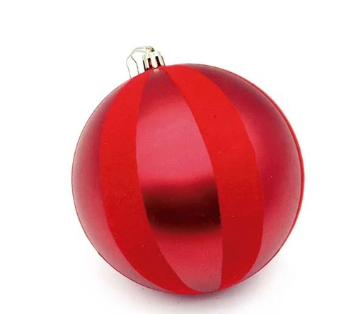 Bola Cherry Veludo Vermelha 12cm Ref.ntb20128