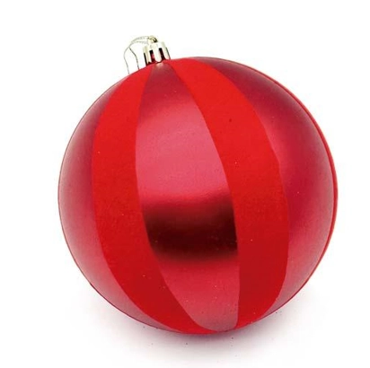 Bola Cherry Veludo Vermelha 15cm Ref.ntb20129