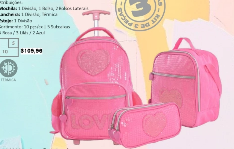 Kit Escolar Est/lanch/moch Love Ref.bpd32195