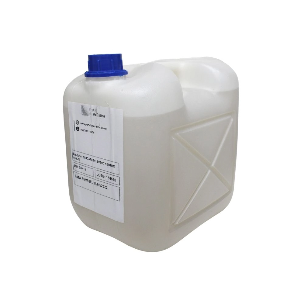 Cola Incombustível Silicato De Sódio Neutro R3342 - Galão 14 Kg / 10 L - Lp Lm Fc - Sm