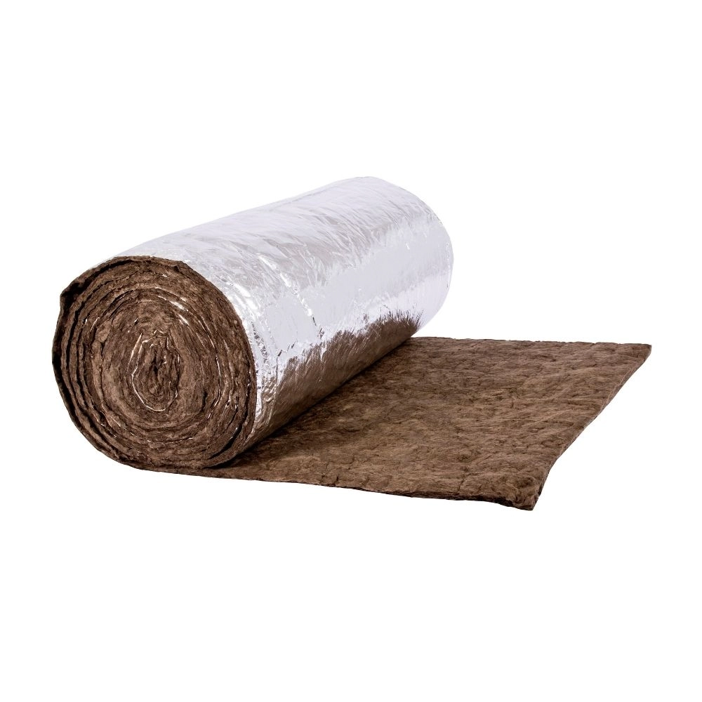 Manta Lã De Rocha Aluminizado 8000 X 1200 X 51 Mm - 32kg/m3 - 1 Unidade 9,6m2