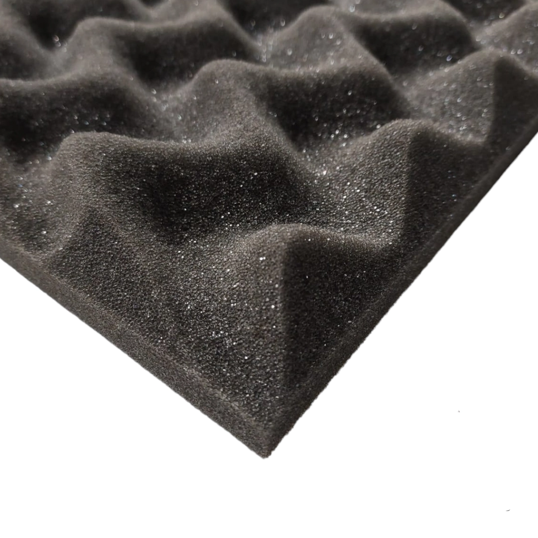 Espuma Pu Senoidal - 1000 X 1000 X 25 Mm 23kg/m3 - Sm Se - Natural