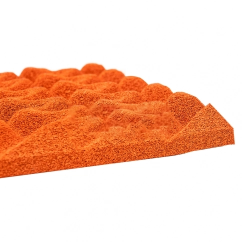 Espuma Pu Senoidal - 500 X 500 X 25 Mm 23kg/m3 - Sm Se - Laranja