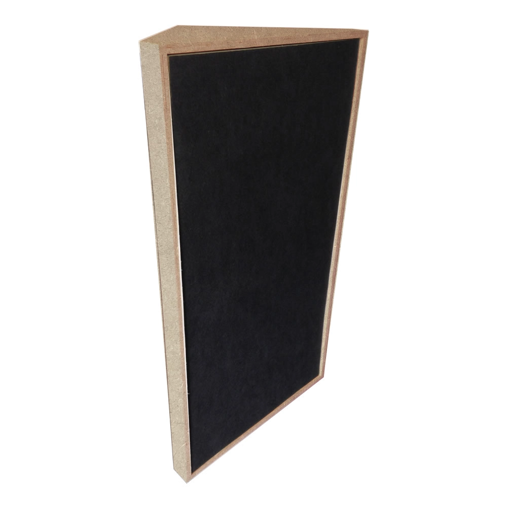 Absorvedor De Canto Bass Trap Triangular De Madeira S/ Revestimento - 1013 X 610 X 430 Mm - Sm Se