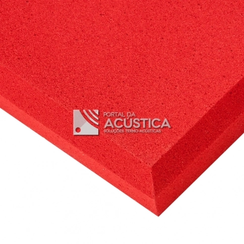 Espuma Melamina Lisa - 625 X 625 X 50 Mm 11kg/m3 - Sm Se - Vermelho