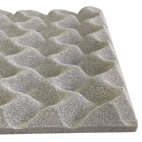Espuma Pu Senoidal - 500 X 500 X 25 Mm 23kg/m3 - Sm Se - Branco