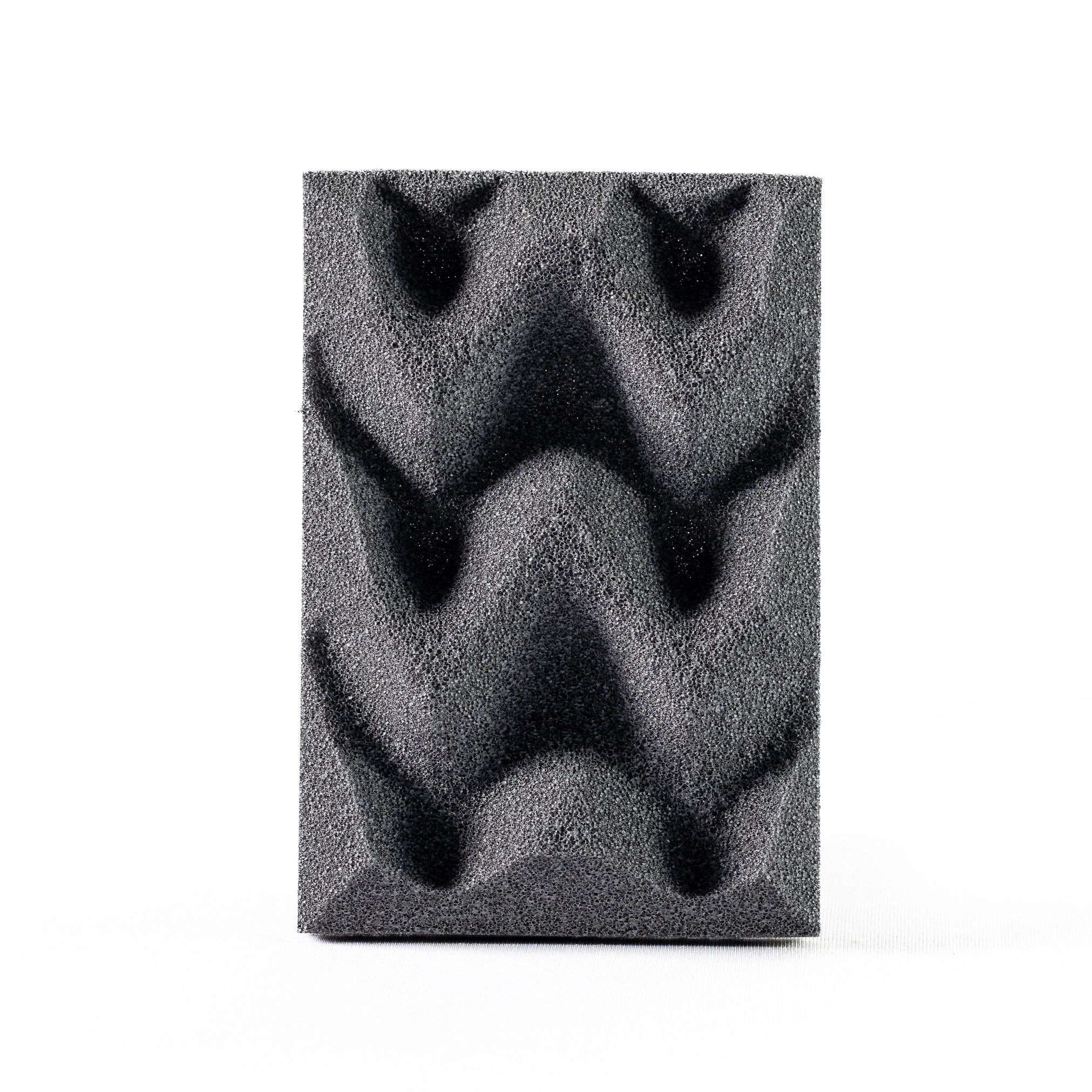 Espuma Pu Senoidal - 500 X 500 X 25 Mm 23kg/m3 - Sm Se - Cinza Fog